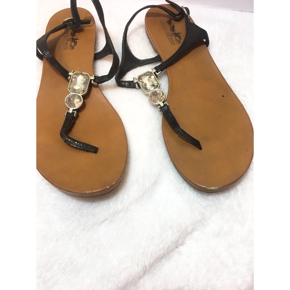 🔴SOLD Coach & Four Gemstone Sandals Size 8.5 - Picture 5 of 6